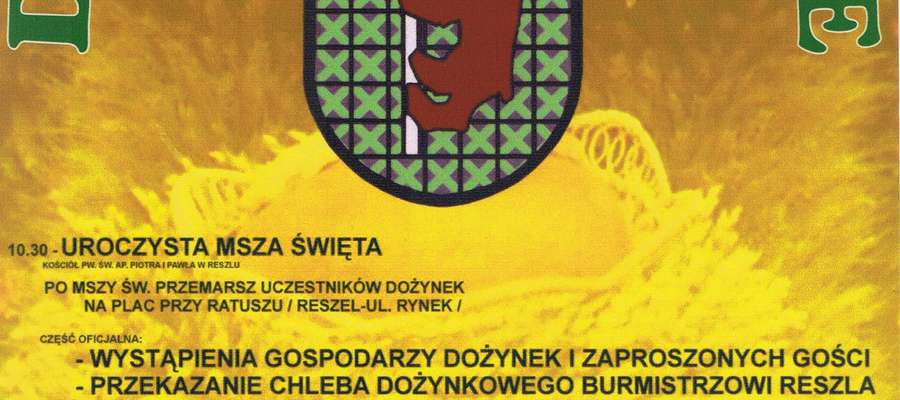 Zapraszamy do Reszla na dożynki