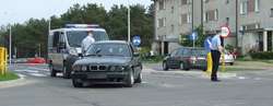 Ostrołęka: Kolizja na skrzyżowaniu ul. Korczaka z Poznańską, kierowca bmw w szpitalu