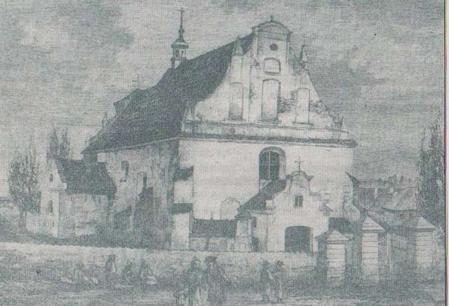 Kościół parafialny- rycina ok. 1865r. - full image