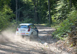 Citroen C2 Ariela Piotrowskiego w okolicach Barkwedy pod Olsztynem