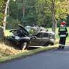 Dacia duster zatrzymała się na drzewie  