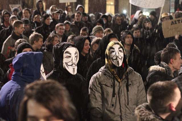 Młodzież z Giżycka: Nie dla ACTA - full image