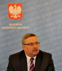 Wojewoda Warmińsko-Mazurski Marian Podziewski