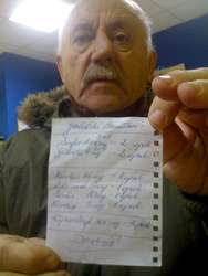 Stanisław Jabłoński z listą leków