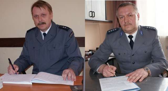 Nowi kierownicy posterunków: Ireneusz Garliński (z lewej) i Janusz Jędrzejczyk - full image
