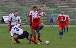 Tomasz Zahorski w barwach olsztyńskiego klubu.
