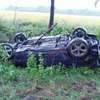   Stracił panowanie i dachował. BMW zatrzymało się w rowie