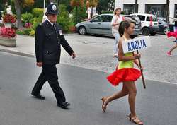 Na ulicy Płockiej pojawił się m.in. angielski policjant, jak się zwykło mówić na Wyspach, popularny ,,Bobby"