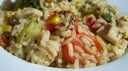 Risotto z warzywami i kurczakiem