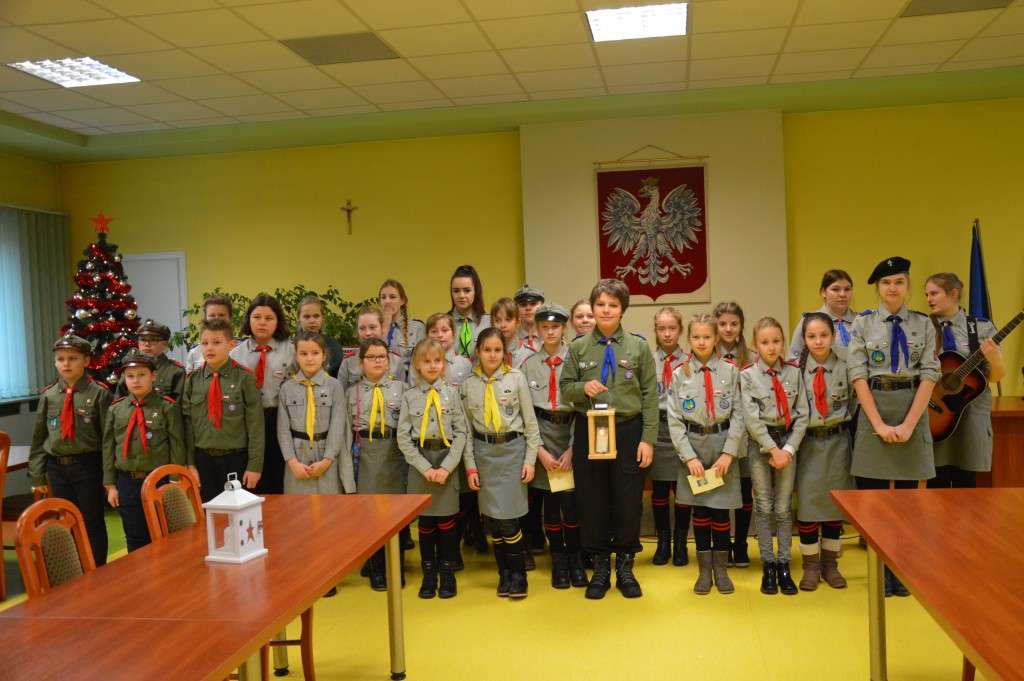Harcerze w Urzędzie Miejskim