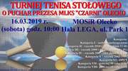 Turniej Tenisa Stołowego o Puchar Prezesa MLKS Czarni Olecko