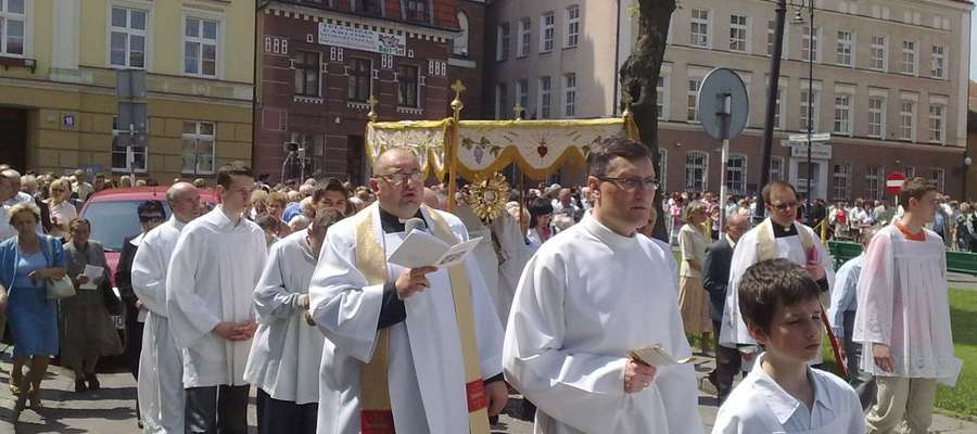 Takiej procesji w tym roku w Bartoszycach nie będzie. Zdjęcie archiwalne.