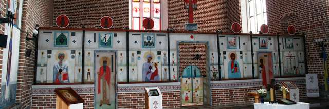 Górowo Iławeckie: cerkiew Podwyższenia Krzyża Świętego - full image