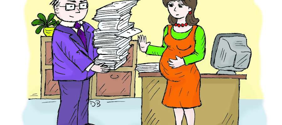 Jeśli pracodawca żąda wykonania pracy szkodliwej dla przyszłej mamy, ma ona prawo odmówić. 