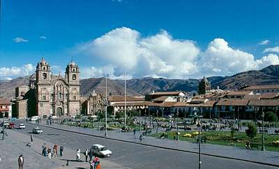 Cuzco - Plaza de Armas, centralny plac miasta