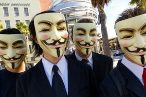 Hakerzy z grupy Anonymous znowu zagrali Putinowi na nosie