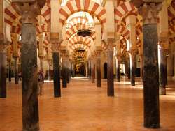 Las kolumn w Wielkim Meczecie (La Mezquita) w Kordobie.