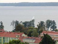 Widok z wieży ciśnień w Giżycku
