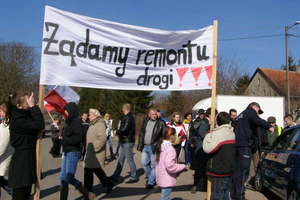 Mieszkańcy zakończyli blokadę drogi z Morąga do Małdyt