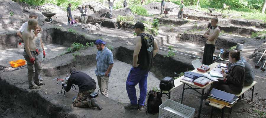Archeolodzy podczas prac w olsztyńskim Lesie Miejskim