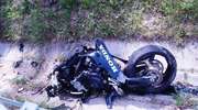 Motocyklista uderzył w wiadukt