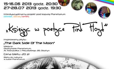 Księżyc w Poetyce Pink Floyd. Spektakl pod kopułą planetarium