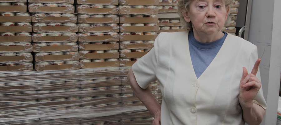 Rocznie rozdajemy około sto ton żywności — mówi Teresa Bocheńska, prezes Banku Żywności w Elblągu