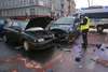 Wypadek na Kościuszki w Olsztynie. Dwie osoby w szpitalu
