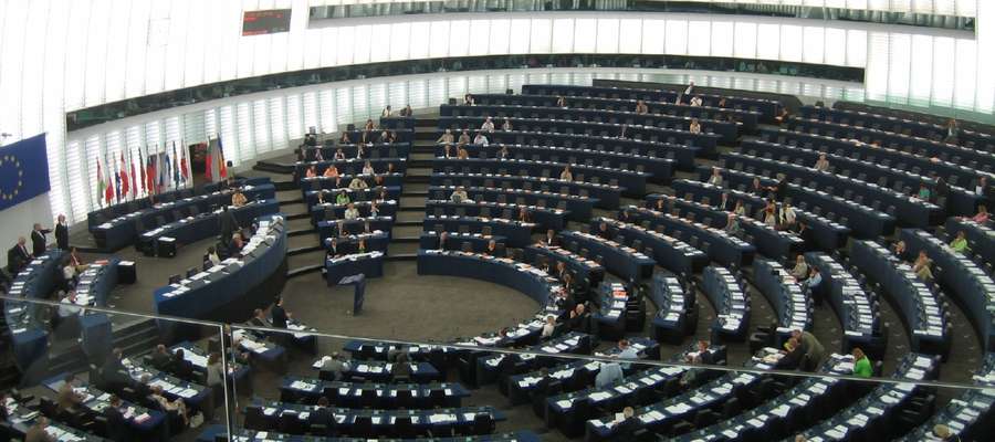 Sala obrad plenarnych Parlamentu Europejskiego w Strasburgu