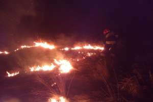 Wypalanie traw - akcje strażaków