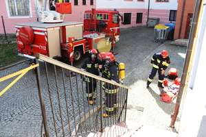 Strażacy w Braniewskim Centrum Kultury - to tylko ćwiczenia!   