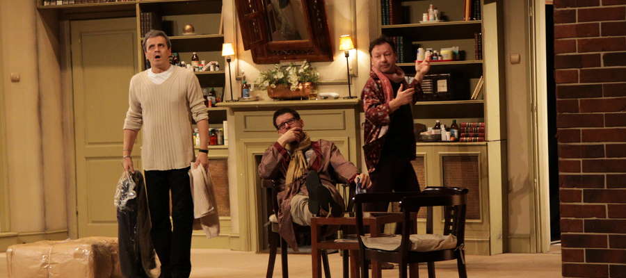 Piotr Polk (z lewej) podczas EWT wystąpi w komedii "Pół na Pół" oraz w "Plotce"