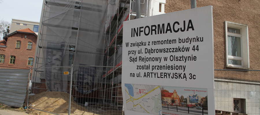  Remont budynku sądu trwał 3 lata i kosztował 27 mln zł.