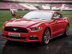 Ford Mustang podczas finału Ligi Mistrzów  