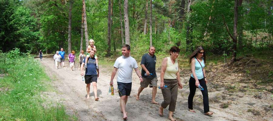 Uczestnicy mieli do pokonania około 4 km traktem leśnym