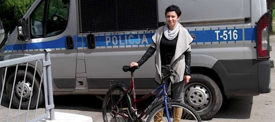 Katarzyna Rutkowska i odzyskany rower