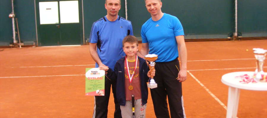 Dawid ze swoim pierwszym złotym medalem wywalczonym podczas XI Grand Prix w Kętrzynie