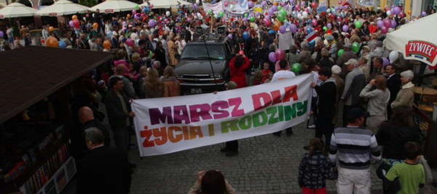 Olsztyński Marsz dla Życia i Rodziny w 2012 roku