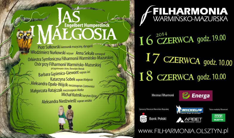Jaś i Małgosia w Filharmonii Warmińsko-Mazurskiej