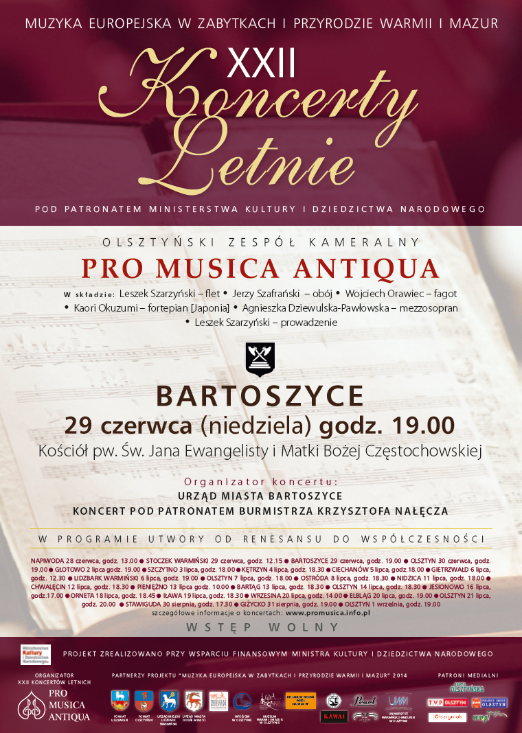 Pro Musica Antiqua w Bartoszycach