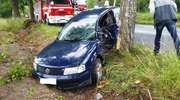 Volkswagen uderzył w drzewo. Jedna osoba ranna