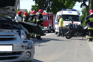 Ranny motocyklista przewieziony do szpitala