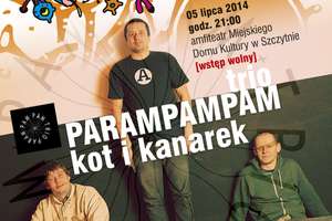 Koncert Parampampam Trio do filmu niemego „Kot i Kanarek”
