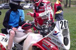 Trening Rafała Sonika na lidzbarskim torze motocrossowym