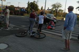 Rowerzysta potrącony na Bałtyckiej. Trafił do szpitala