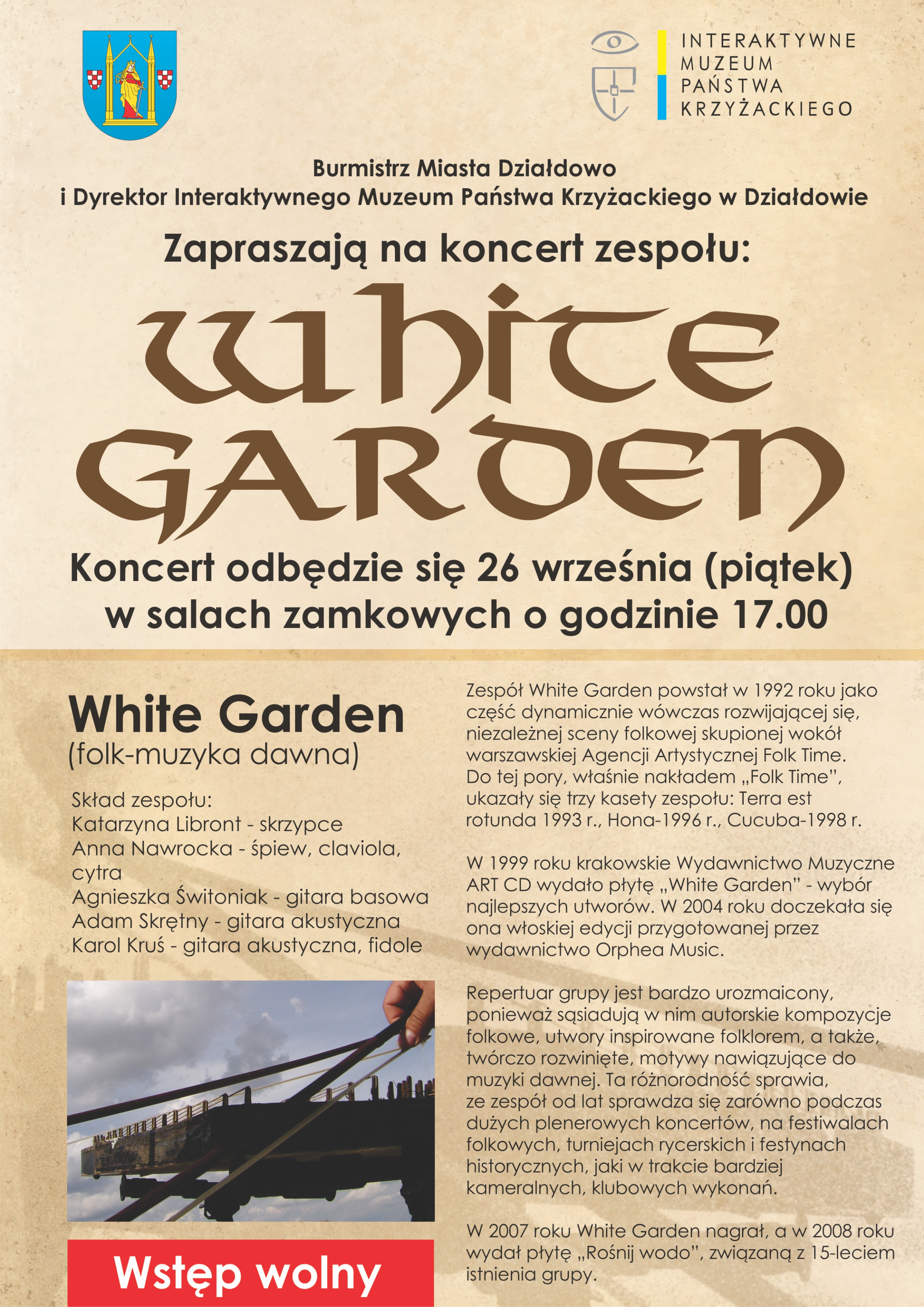 Zapraszamy na koncert White Garden