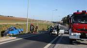 Po wypadku droga w Jaśkach całkowicie zablokowana