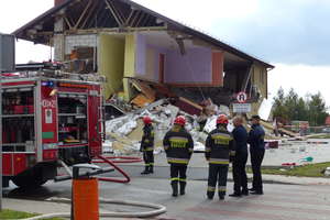 Eksplozja budynku w Ełku. 4 osoby ranne