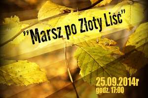 Gminny Ośrodek Kultury w Płośnicy zaprasza na "Marsz po Złoty Liść"