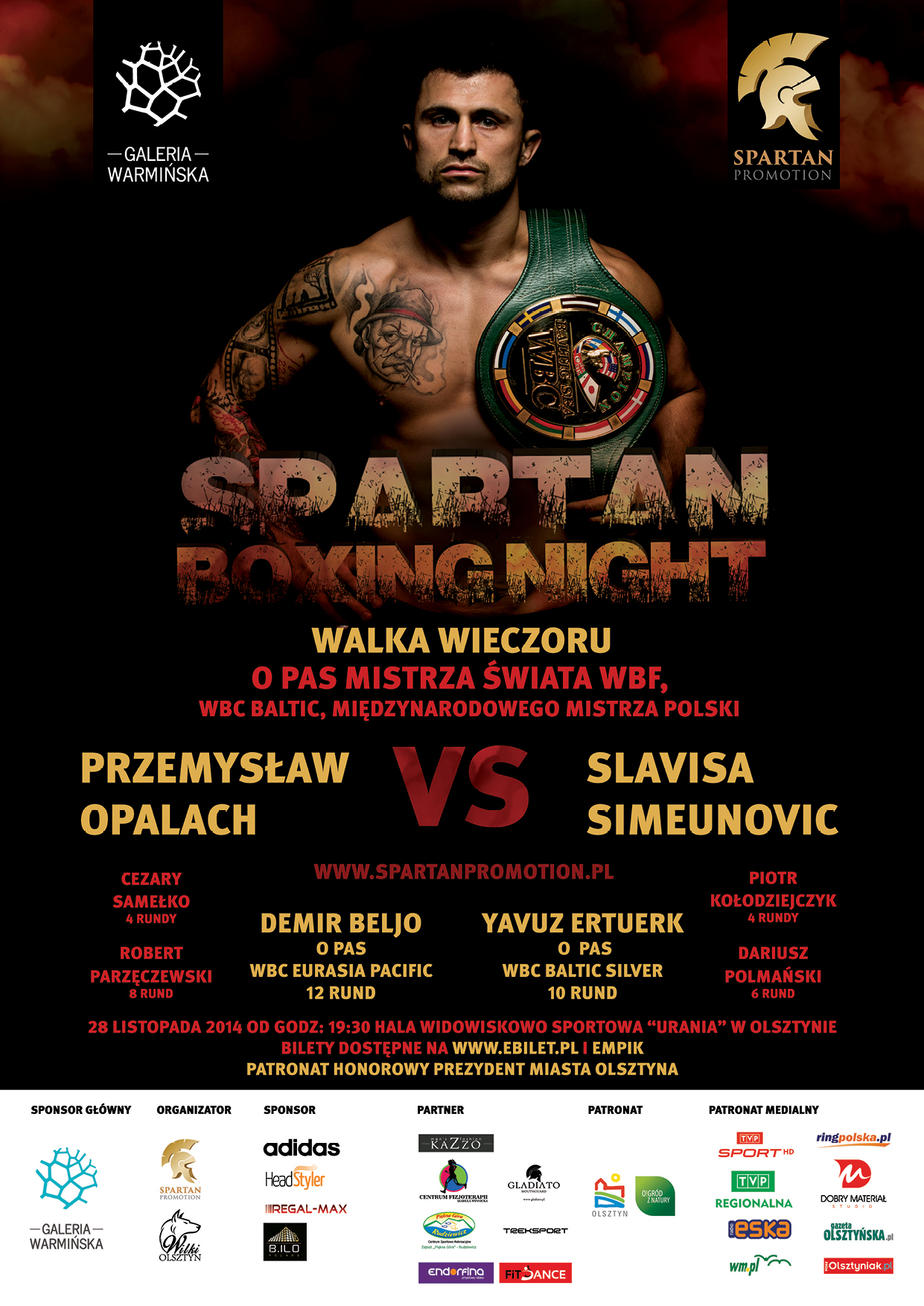 Spartan Boxing Night — gala boksu zawodowego w Uranii